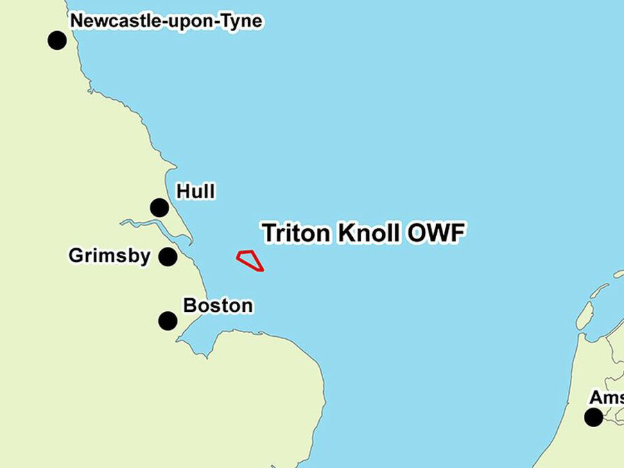 Triton Knoll Wind Farm Map